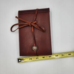 Leather Bible Journaling Chico 'S Note Taking,stylish,ties,‎ EUC